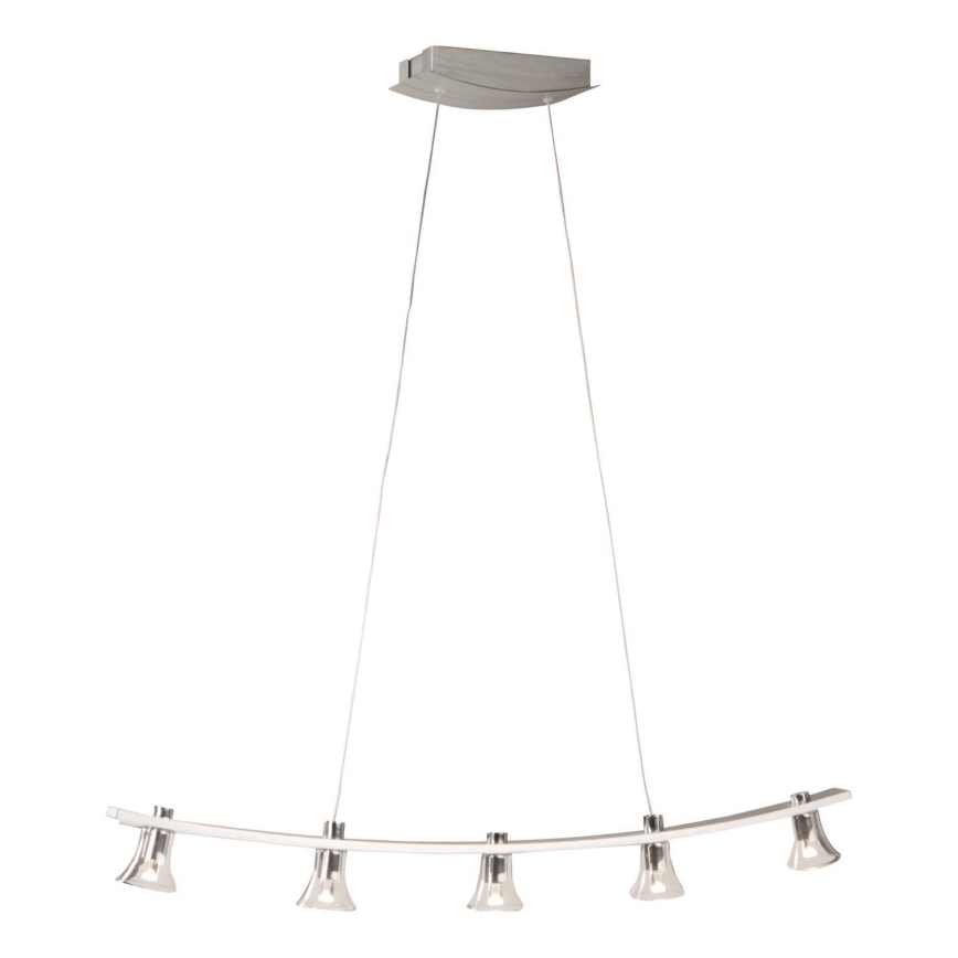 Philips Massive 40595/48/10 - LED Závěsný lustr GARAUDY 5xLED/5W hliník