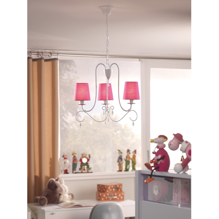 Philips Massive 41594/28/10 - Závěsný lustr PRINCESS 3xE14/40W