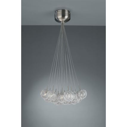 Philips Massive 41853/17/10 - Závěsný lustr FONTAINE 15xG4/10W/12V