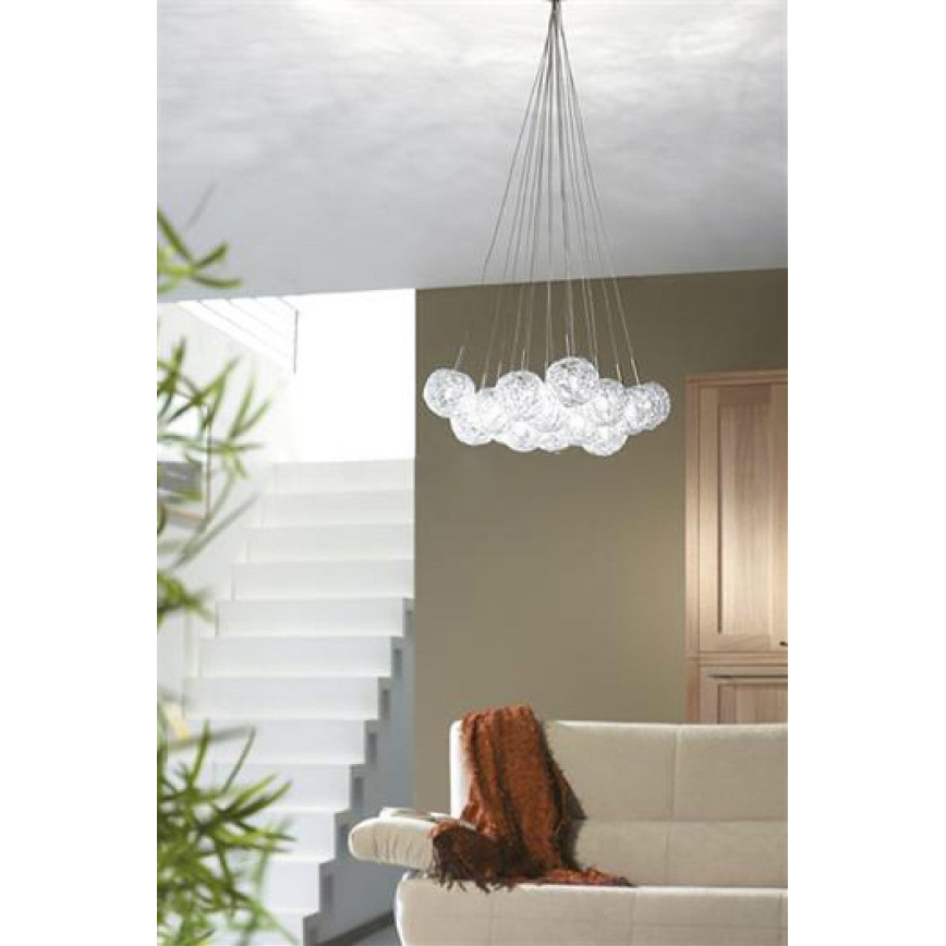 Philips Massive 41853/17/10 - Závěsný lustr FONTAINE 15xG4/10W/12V