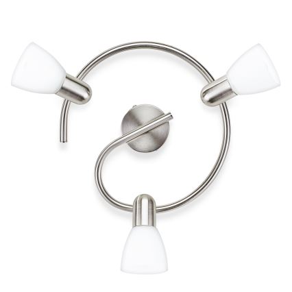 Philips 50233/17/E7 - Bodové stropní a nástěnné svítidlo ESSENTIALS BURLAP 3xE27/40W/230V