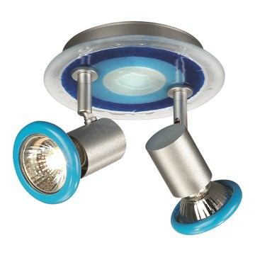 Philips Massive 54432/35/10 - Bodové svítidlo FOXY 2xGU10/50W modrá Philips Massive 54432/35/10 - Bodové svítidlo FOXY 2xGU10/50W modrá
