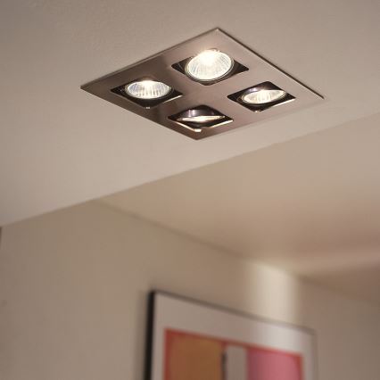 Philips Massive 59304/06/10 - Downlight ARTEMIS 4xGU10/50W/230V