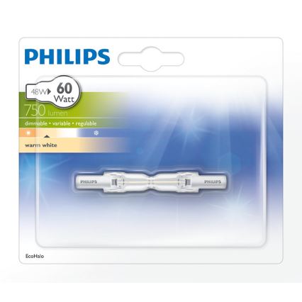 Philips Massive - Průmyslová žárovka R7S/48W/230V 78 mm 2900K