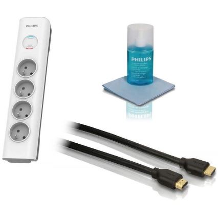 Philips Phil-TVSET01/60 - TV set - přepěťová ochrana, HDMI kabel a sada na čištění