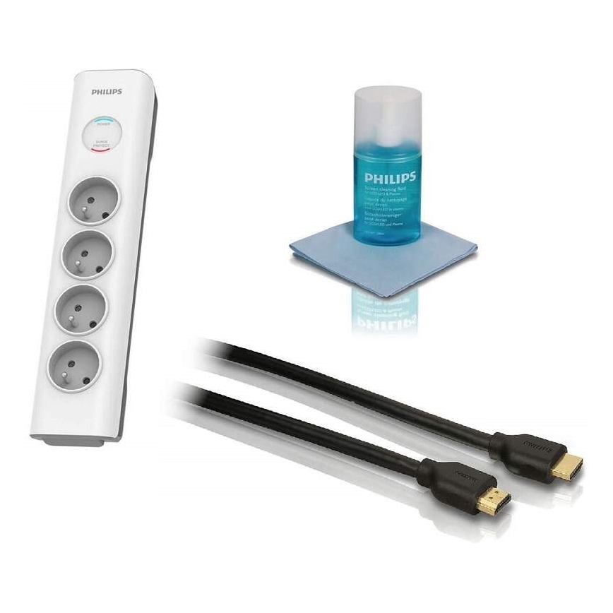 Philips Phil-TVSET01/60 - TV set - přepěťová ochrana, HDMI kabel a sada na čištění