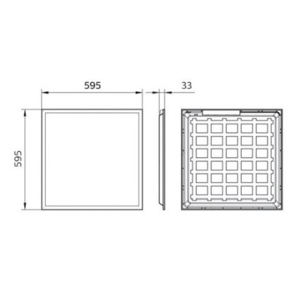 Philips Pila - LED Podhledový panel LED/40W/230V 60x60 cm UGR22