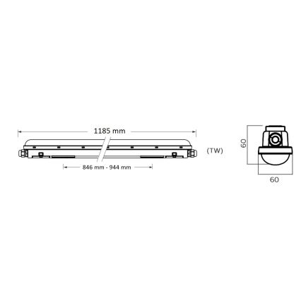 Philips Pila - LED Technické zářivkové svítidlo LED/40W/230V 120 cm IP65