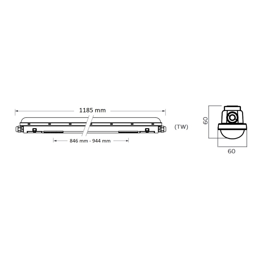 Philips Pila - LED Technické zářivkové svítidlo LED/40W/230V 120 cm IP65