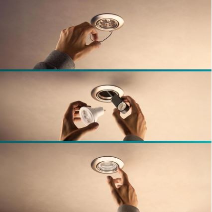 Philips - Podhledové svítidlo PERIDOT 1xGU10/7W/230V bílá