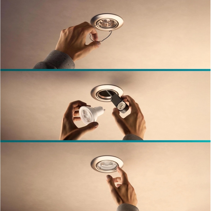 Philips - Podhledové svítidlo PERIDOT 1xGU10/7W/230V bílá