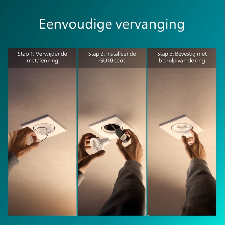 Philips - Podhledové svítidlo PERIDOT 1xGU10/7W/230V bílá