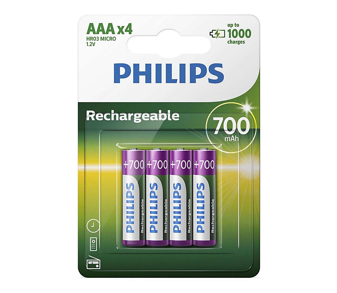 Philips Philips R03B4A70/10 - 4 ks Nabíjecí baterie AAA MULTILIFE NiMH/1,2V/700 mAh 