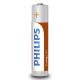 Philips R03L4B/10 - 4 ks Zinkochloridová baterie AAA LONGLIFE 1,5V 450mAh
