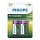 Philips R14B2A300/10 - 2 ks Nabíjecí baterie C MULTILIFE NiMH/1,2V/3000 mAh