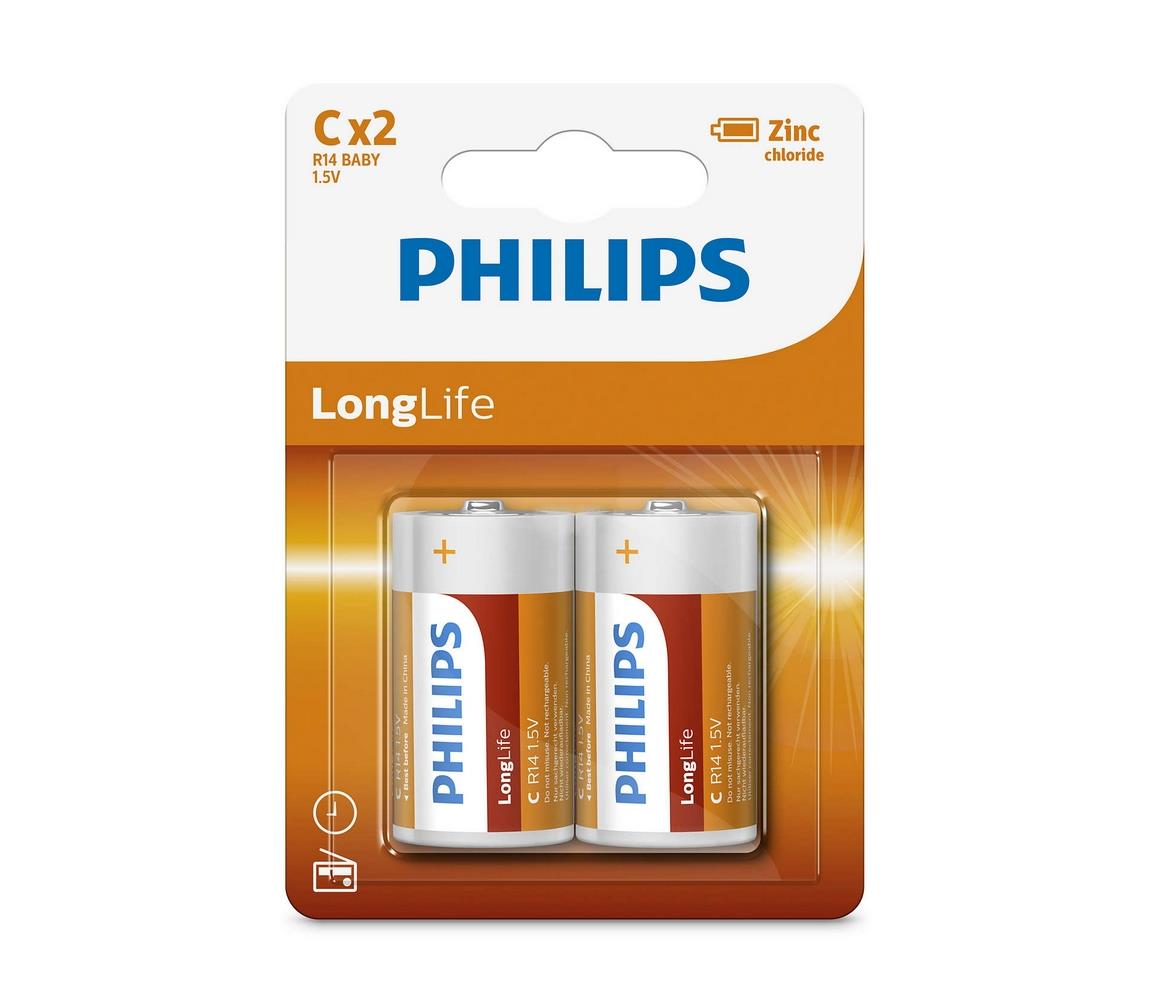 Baterie Philips LongLife C 2ks