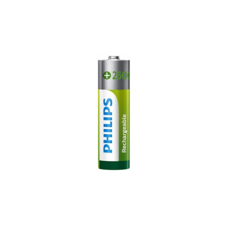 Philips R6B4B260/10 - 4 ks Nabíjecí baterie AA NiMH/1,2V/2600 mAh