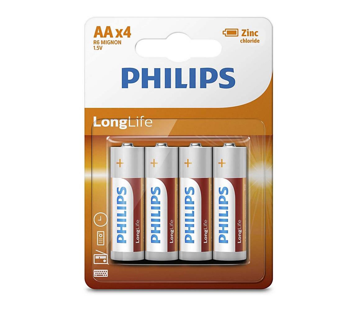 Baterie Philips LongLife AA 4ks