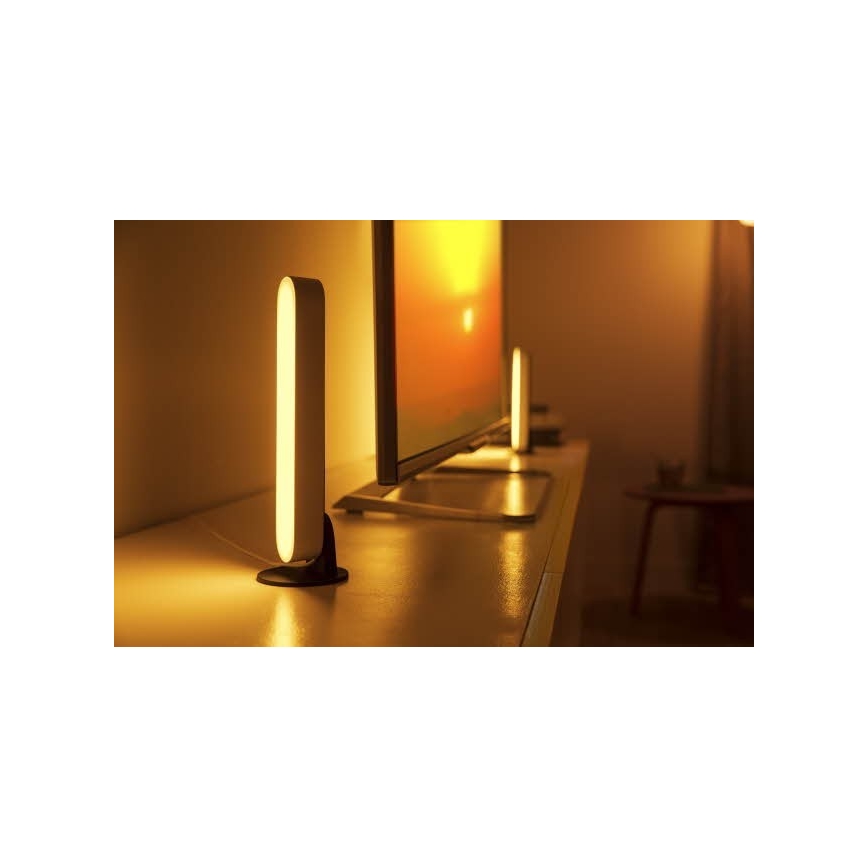 Philips 78202/1E/P7  - SADA 2x LED RGB Stmívatelná stolní lampa HUE WHITE AND COLOR AMBIANCE LED/6W/230V bílá