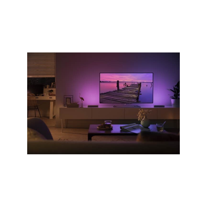 Philips 78202/1E/P7  - SADA 2x LED RGB Stmívatelná stolní lampa HUE WHITE AND COLOR AMBIANCE LED/6W/230V bílá