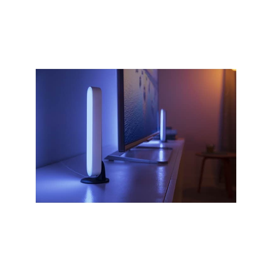 Philips 78202/1E/P7  - SADA 2x LED RGB Stmívatelná stolní lampa HUE WHITE AND COLOR AMBIANCE LED/6W/230V bílá