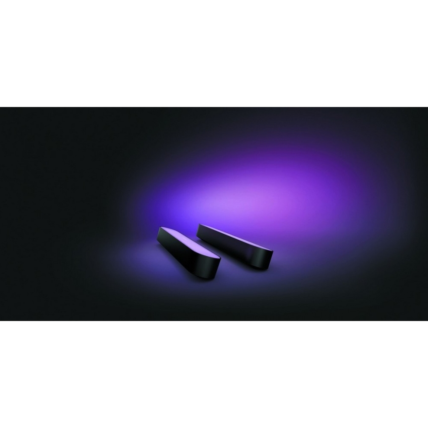 Philips 78202/30/E7 - SADA 2x LED RGB Stmívatelná stolní lampa HUE WHITE AND COLOR AMBIANCE LED/6W/230V