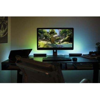 Philips 78202/30/E7 - SADA 2x LED RGB Stmívatelná stolní lampa HUE WHITE AND COLOR AMBIANCE LED/6W/230V