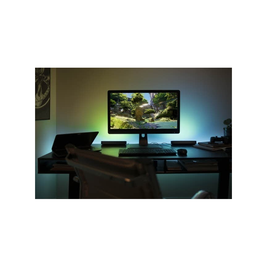 Philips 78202/30/E7 - SADA 2x LED RGB Stmívatelná stolní lampa HUE WHITE AND COLOR AMBIANCE LED/6W/230V