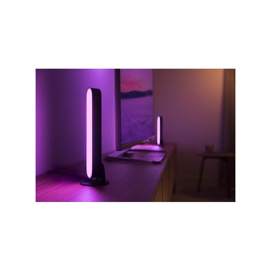 Philips 78202/30/E7 - SADA 2x LED RGB Stmívatelná stolní lampa HUE WHITE AND COLOR AMBIANCE LED/6W/230V