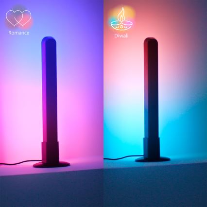 Philips - SADA 2x LED RGBIC Stmívatelné svítidlo SMART GRADIENT LED/8W/230V 2700-6500K Wi-Fi
