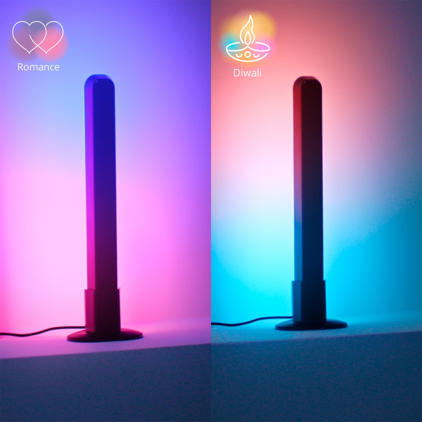 Philips - SADA 2x LED RGBIC Stmívatelné svítidlo SMART GRADIENT LED/8W/230V 2700-6500K Wi-Fi