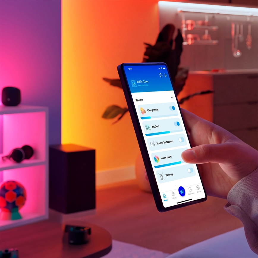 Philips - SADA 2x LED RGBIC Stmívatelné svítidlo SMART GRADIENT LED/8W/230V 2700-6500K Wi-Fi