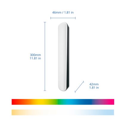 Philips - SADA 2x LED RGBIC Stmívatelné svítidlo SMART GRADIENT LED/8W/230V 2700-6500K Wi-Fi
