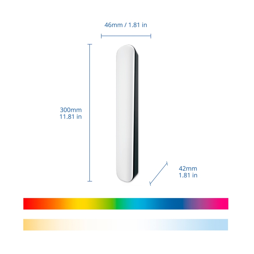 Philips - SADA 2x LED RGBIC Stmívatelné svítidlo SMART GRADIENT LED/8W/230V 2700-6500K Wi-Fi