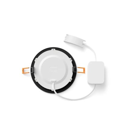 Philips - SADA 2x LED RGBW Stmívatelné koupelnové podhledové svítidlo Hue SLIM LED/12W/230V 2000-6500K černá IP44