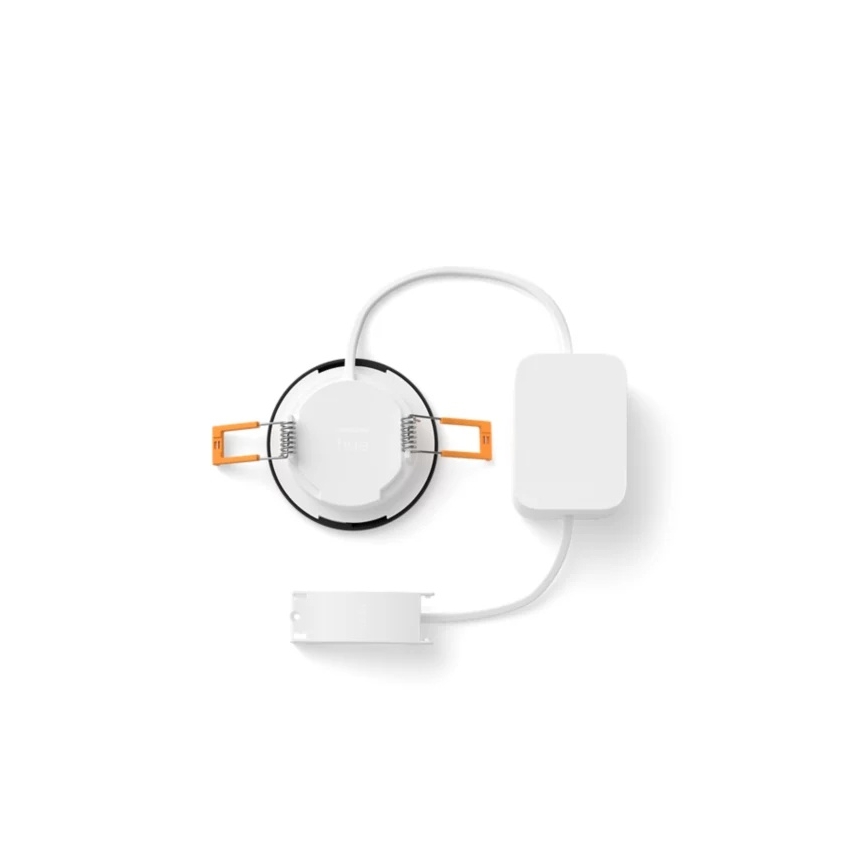 Philips - SADA 2x LED RGBW Stmívatelné koupelnové podhledové svítidlo Hue SLIM LED/8,3W/230V 2000-6500K černá IP44
