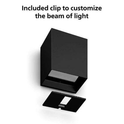 Philips - SADA 2x LED RGBW Stmatelné venkovní nástěnné svítidlo Hue RESONATE LED/8W/230V 2000-6500K IP44