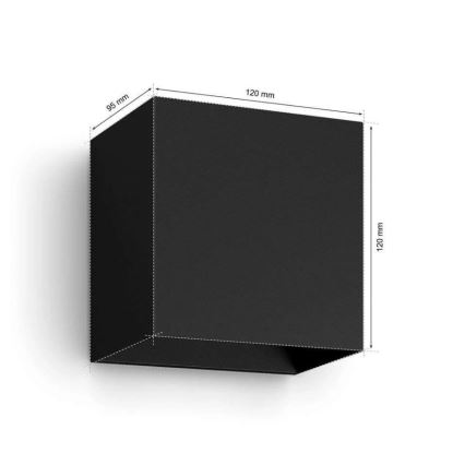 Philips - SADA 2x LED RGBW Stmatelné venkovní nástěnné svítidlo Hue RESONATE LED/8W/230V 2000-6500K IP44