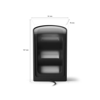 Philips - SADA 2x LED RGBW Stmívatelné projekční svítidlo Hue PLAY Wall Washer LED/20W/230V 2000–6500K černá