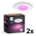 Philips - SADA 2x LED RGBW Stmívatelné koupelnové podhledové svítidlo Hue SLIM LED/8,3W/230V 2000-6500K bílá IP44