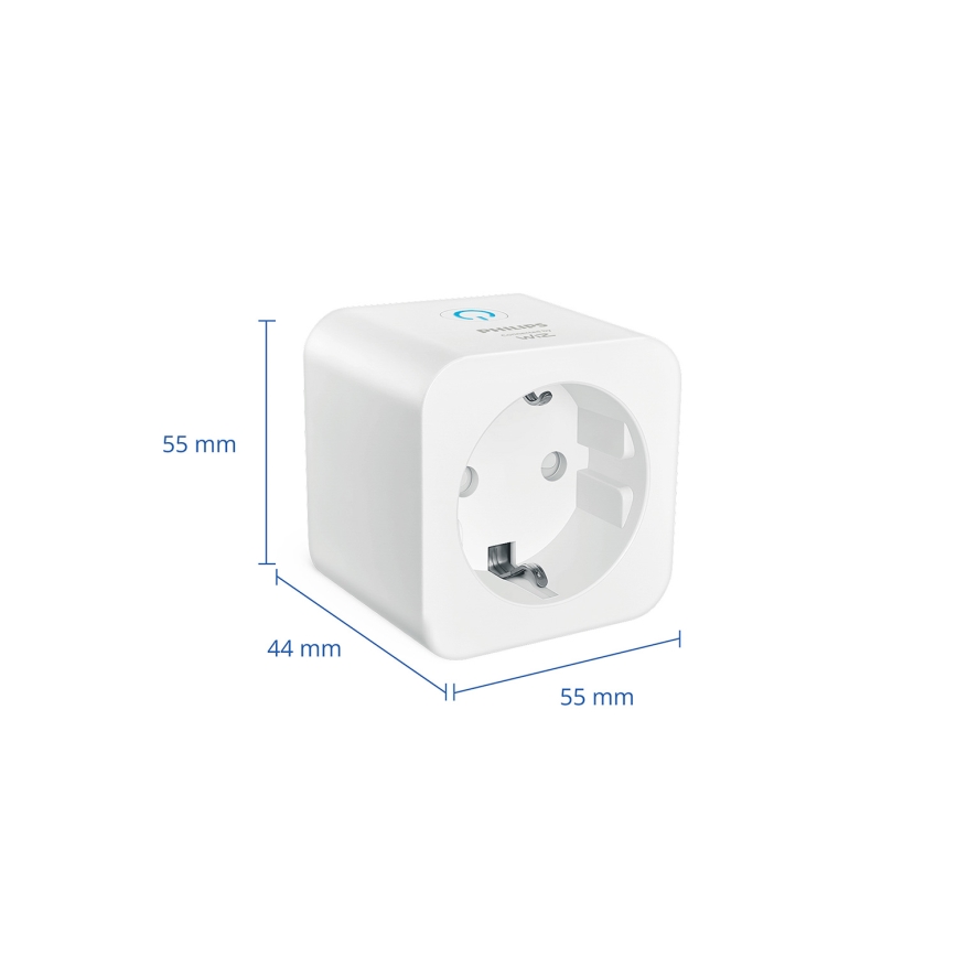 Philips - SADA 3x Chytrá zásuvka SCHUKO 2300W Wi-Fi