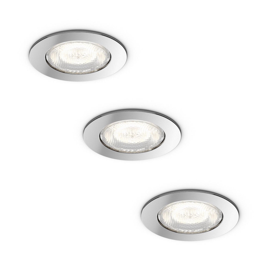 Philips - SADA 3x LED Koupelnové svítidlo 3xLED/4,5W IP65