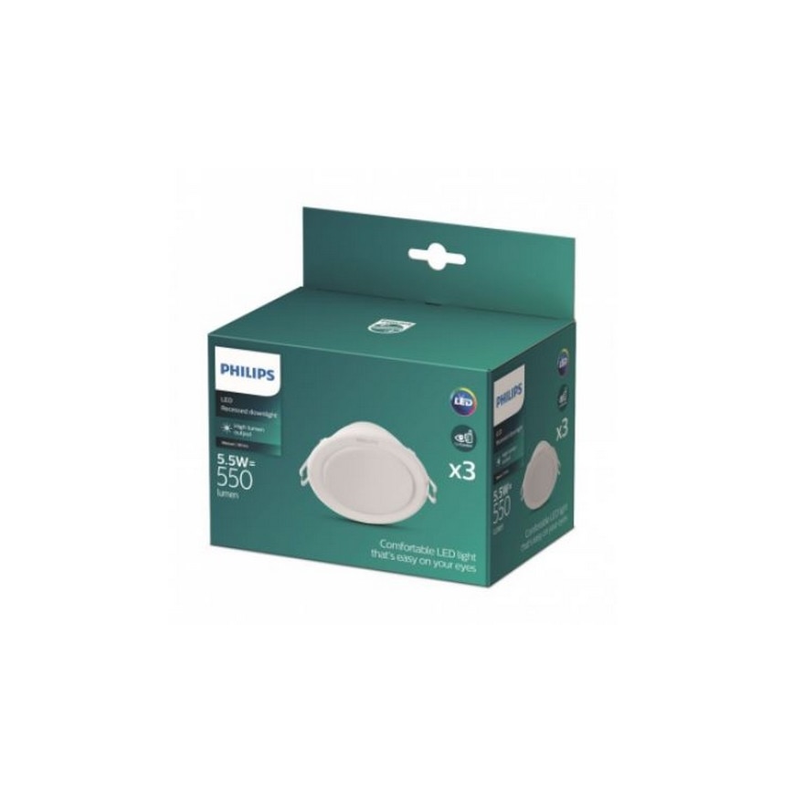 Philips - SADA 3x LED Podhledové svítidlo LED/5,5W/230V