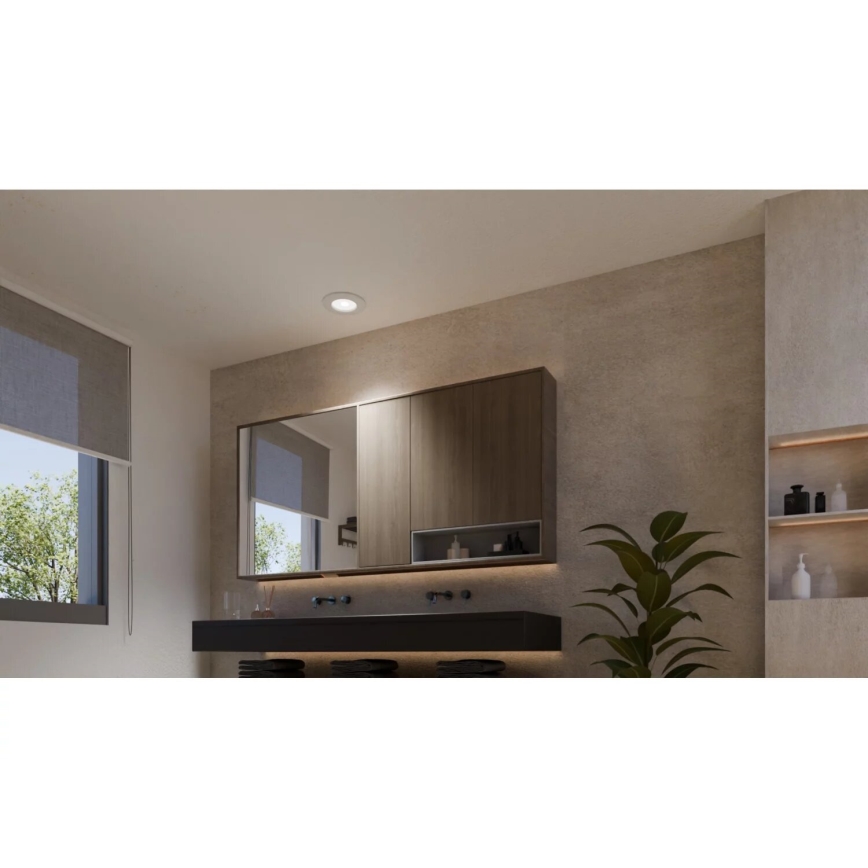 Philips - SADA 3x LED RGBW Stmívatelné koupelnové podhledové svítidlo Hue SLIM LED/8,3W/230V IP44 2000-6500K