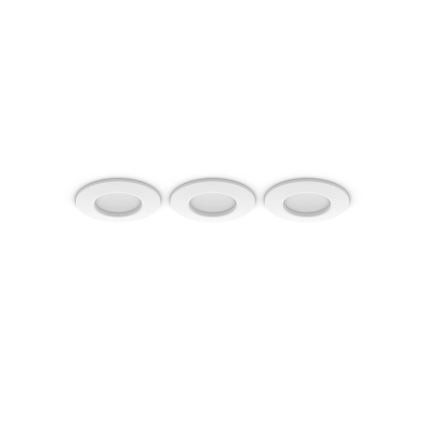 Philips - SADA 3x LED RGBW Stmívatelné koupelnové podhledové svítidlo Hue SLIM LED/8,3W/230V IP44 2000-6500K