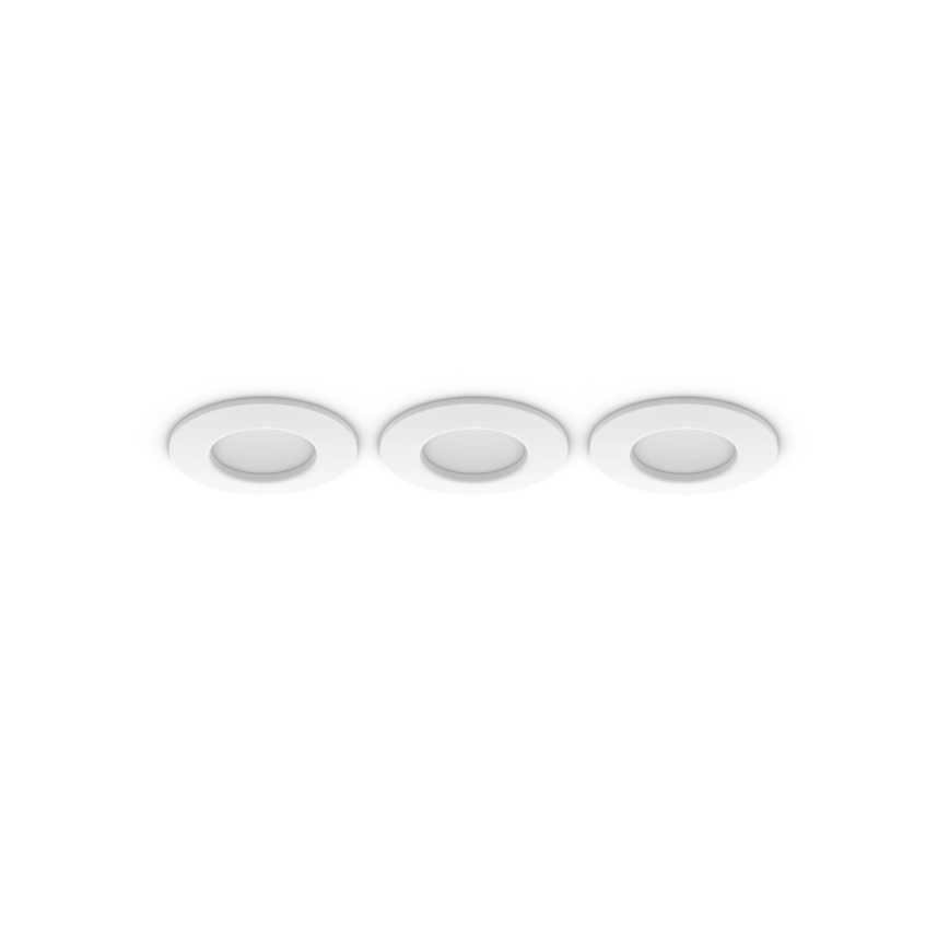 Philips - SADA 3x LED RGBW Stmívatelné koupelnové podhledové svítidlo Hue SLIM LED/8,3W/230V IP44 2000-6500K