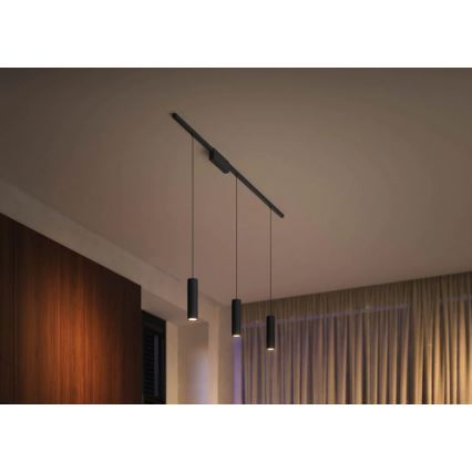 Philips - SADA 3x LED RGBW Stmívatelný lustr na lanku do lištového systému Hue PERIFO LED/15,6W/230V 2000-6500K