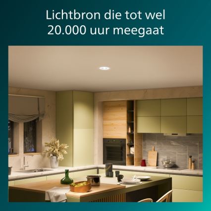 Philips - SADA 3x LED Stmívatelné podhledové svítidlo CILANTRO LED/5W/230V 2700K bílá