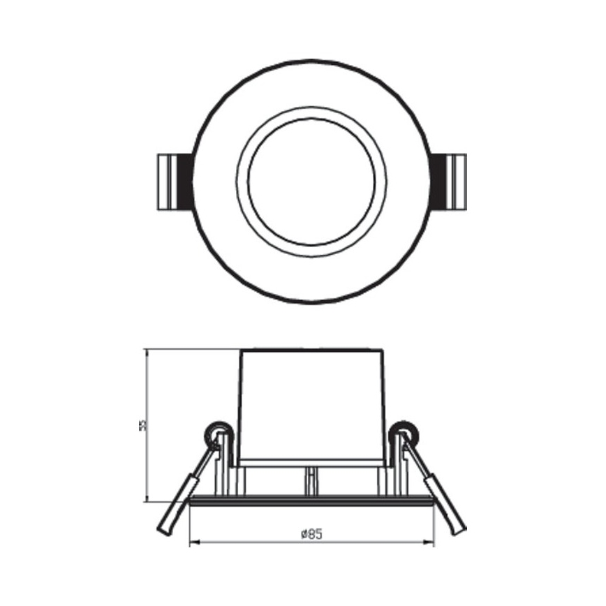 Philips - SADA 3x LED Stmívatelné koupelnové svítidlo DIVE LED/5W/230V IP65