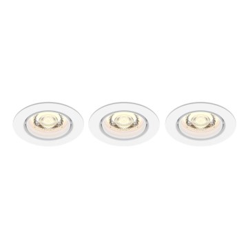 Philips - SADA 3x LED Stmívatelné podhledové svítidlo IMPALA Warm Glow LED/6W/230V